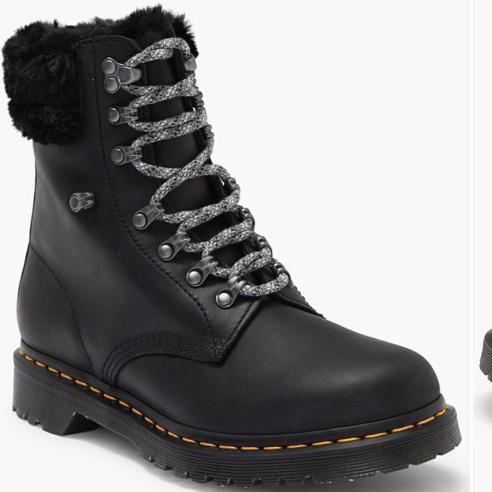Serena Faux Fur Lined Lug Sole Boots